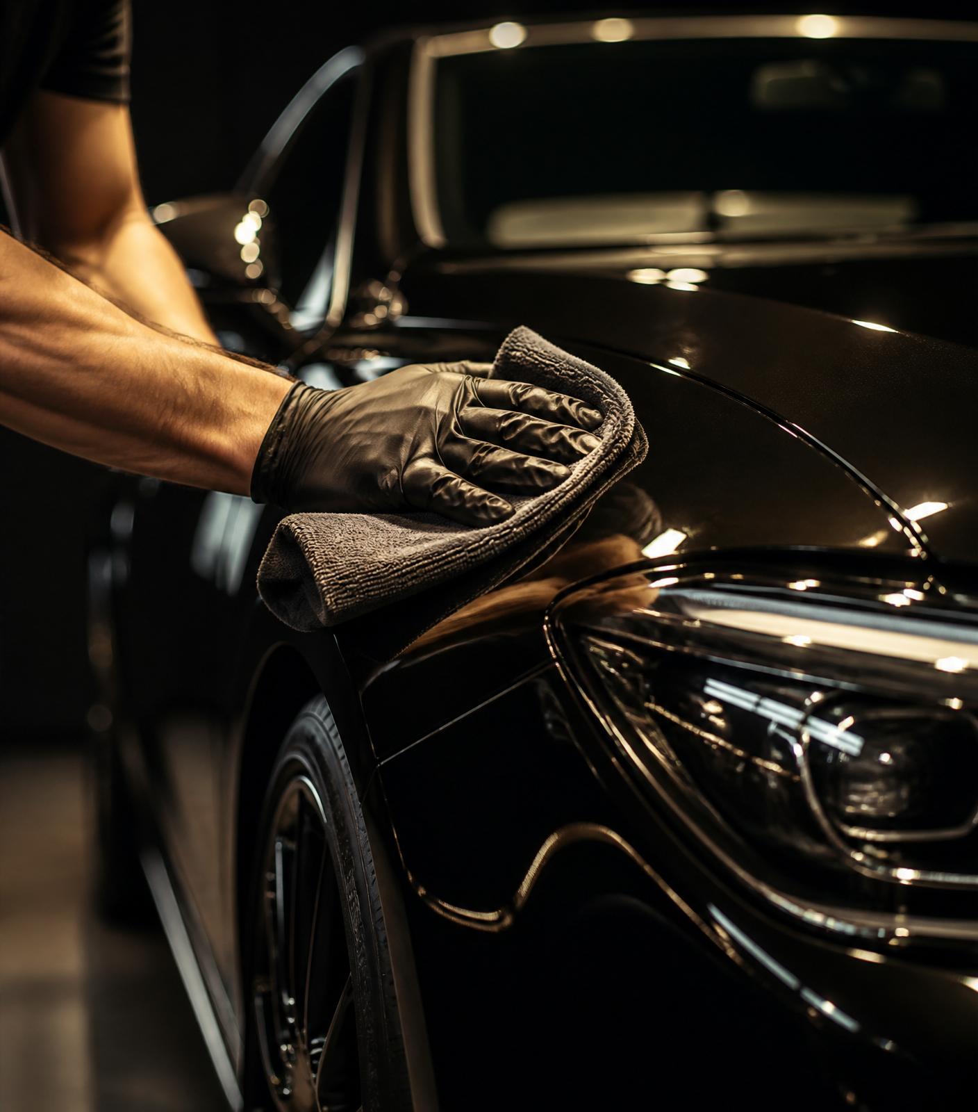 Detailer profesional trabajando